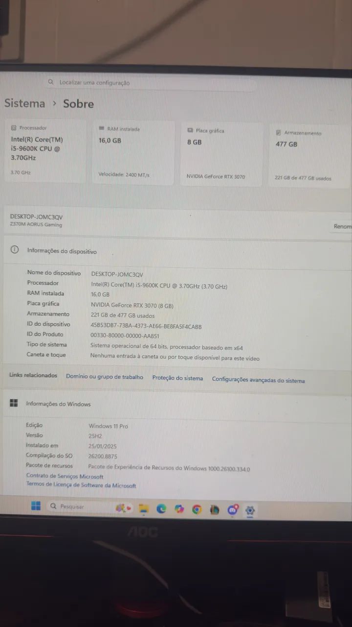 Pc gamer com RTX 3070  - Foto 4