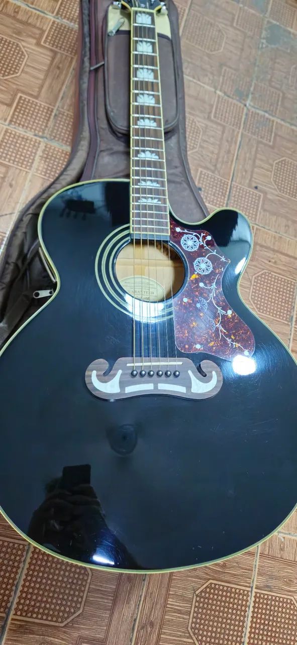 Violão epiphone ej200 com bag - Foto 2