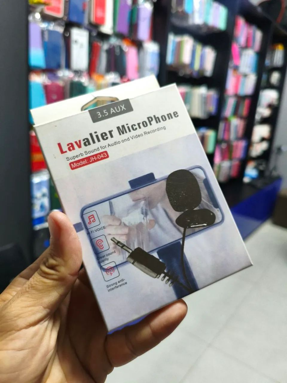 MICROFONE LAPELA COM FIO