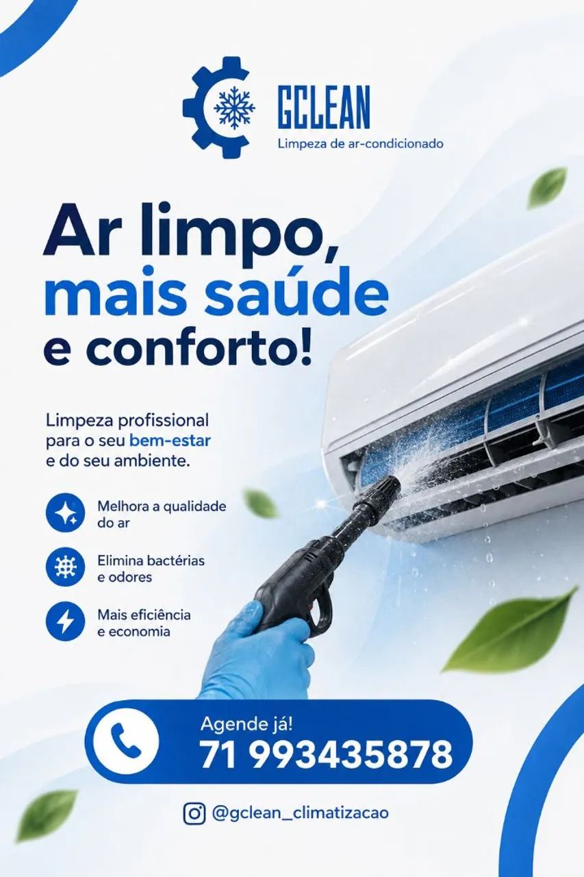 Higienização e limpeza de ar condicionado 