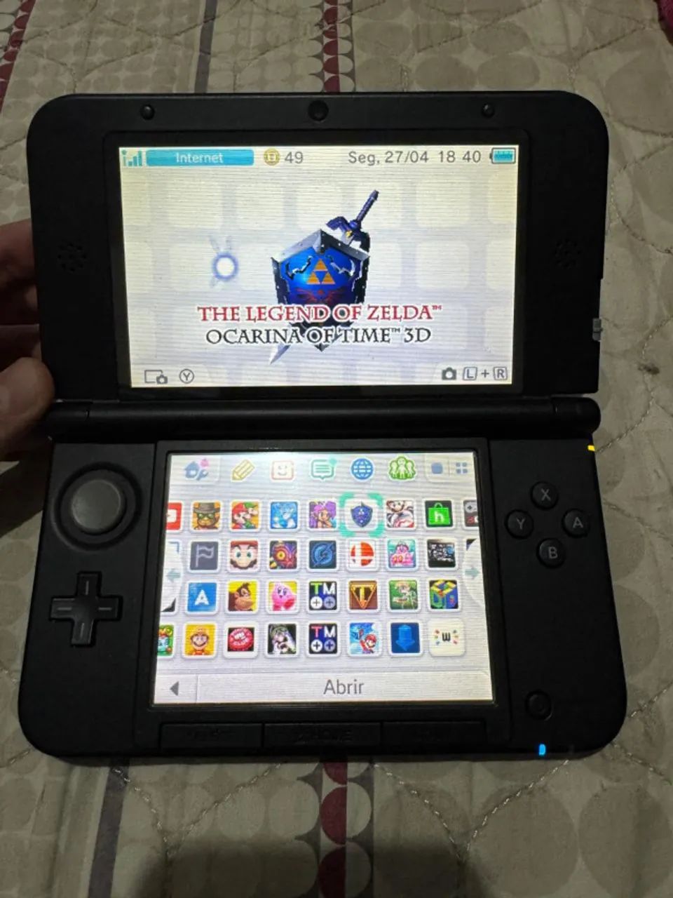 Nintendo 3DS XL - AZUL - DESBLOQUEADO - 128GB - Consoles de Vídeo