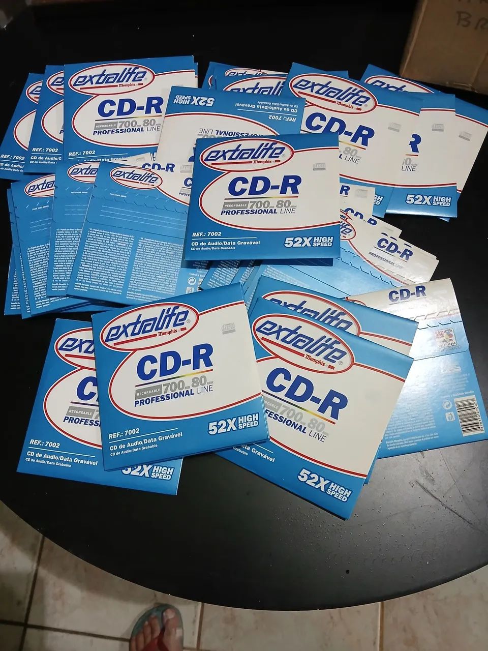 CD ou cd-r virgem para gravação de áudio 