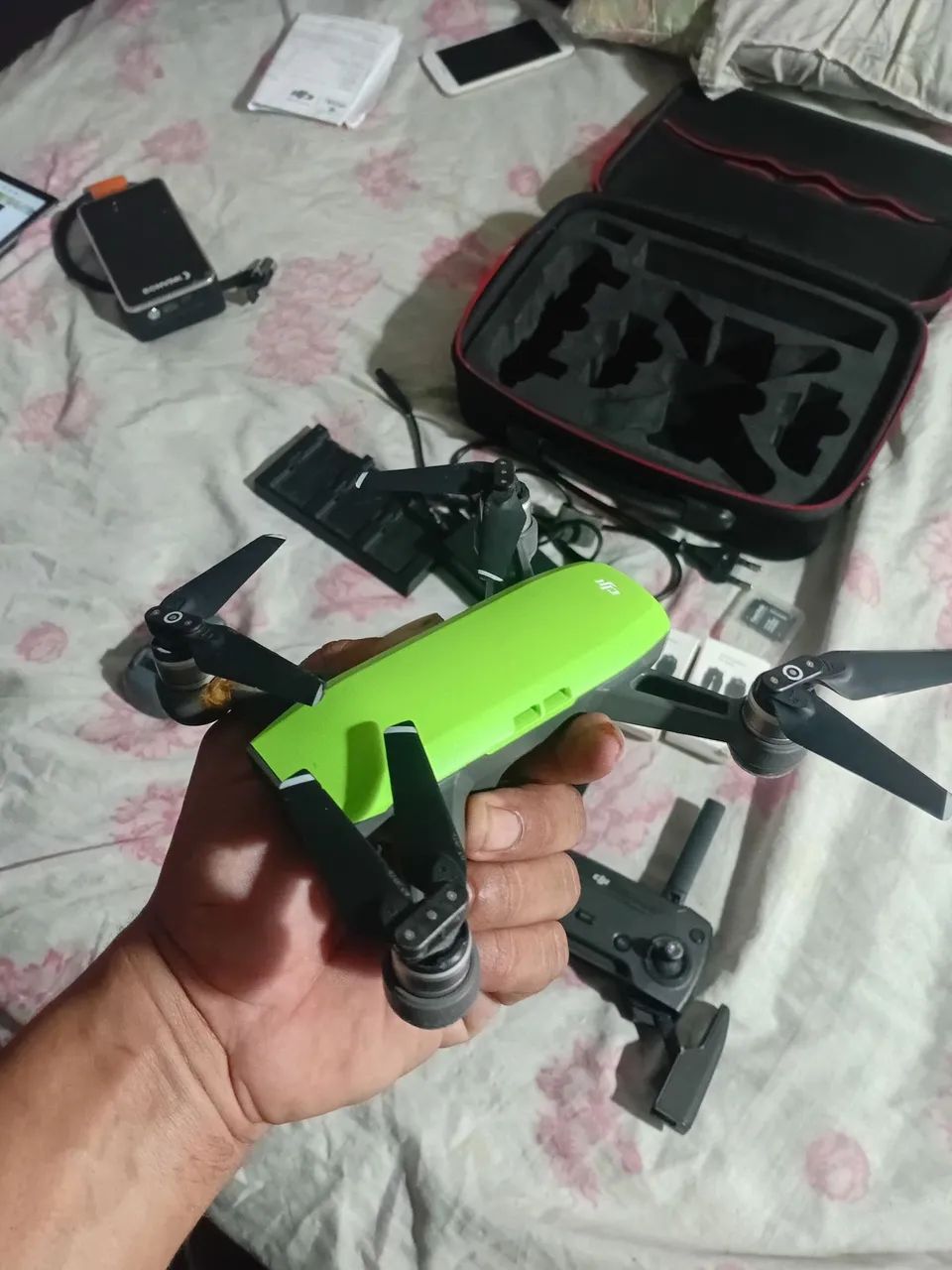 Drone dji espark combo fly mory com 2 detalhes chama no pv - Foto 2