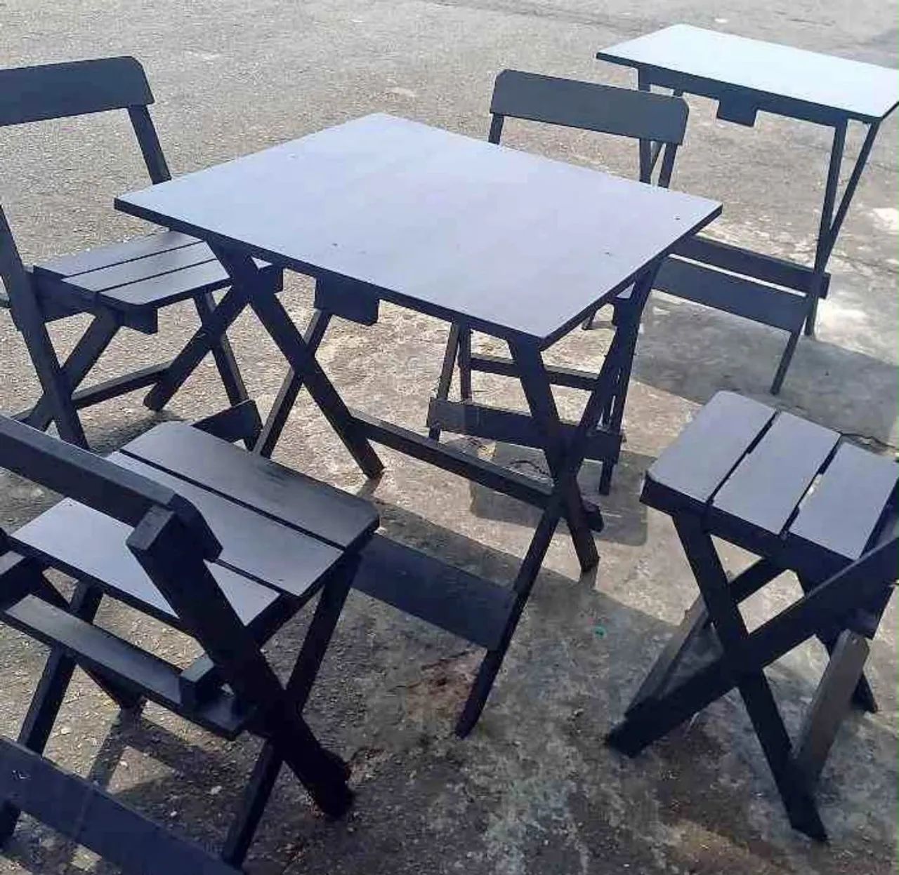 Conjunto mesa e cadeiras dobrável - Foto 2