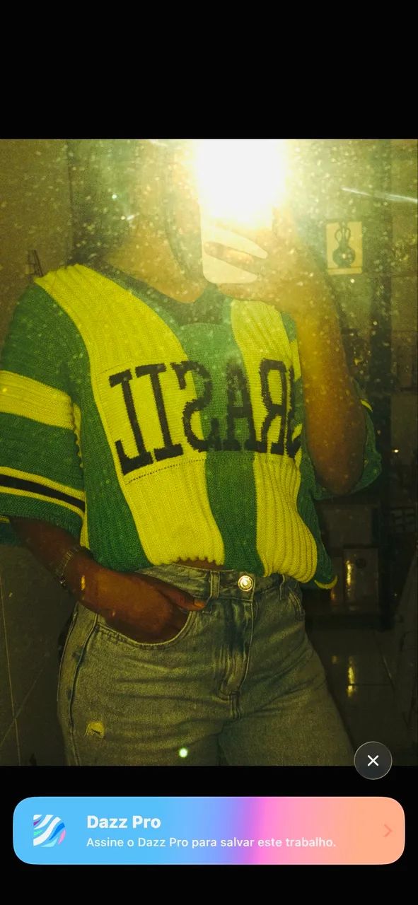Camisa de crochê Brasil - Foto 3