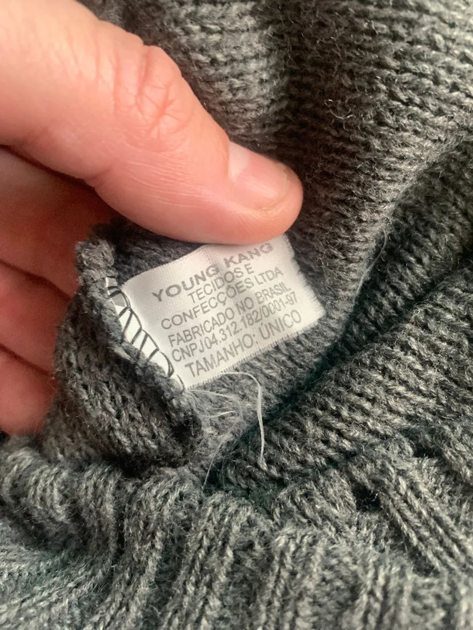 touca gorro de lã comprado em campos do jordão - Foto 2