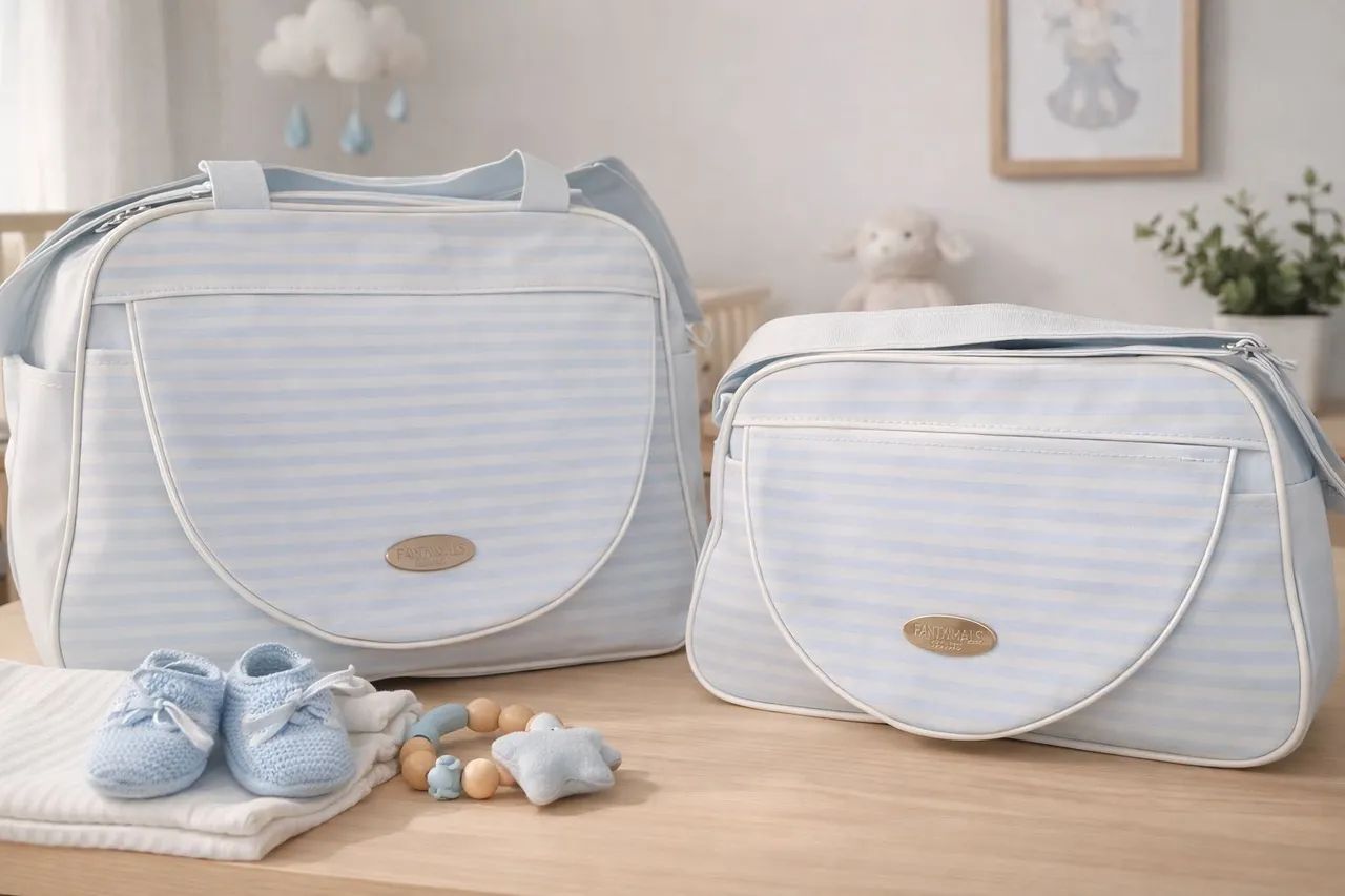 Kit bolsas tons azuis e branco Novas