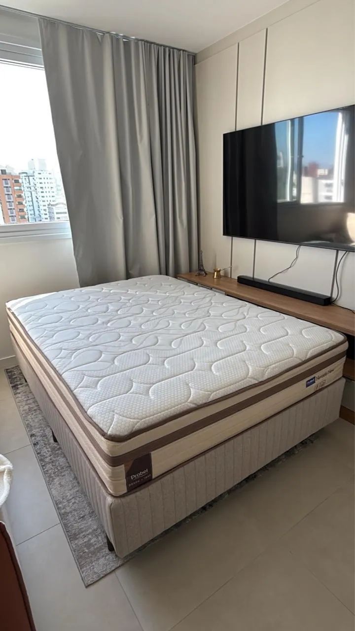 CAMA BOX E COLCHÃO NOVO - Foto 3