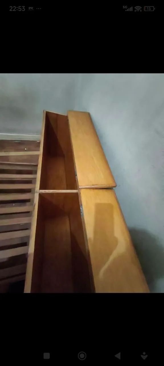Doação cama de solteiro com baú lateral - Foto 4
