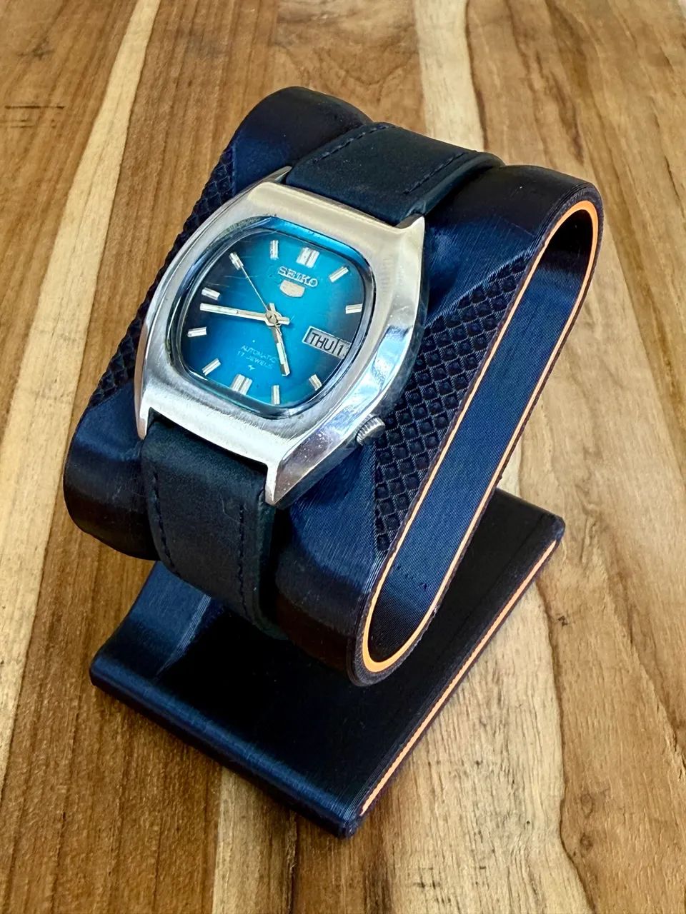 Relógio Seiko 5 Blue Dial - 6119-8430 - Foto 2
