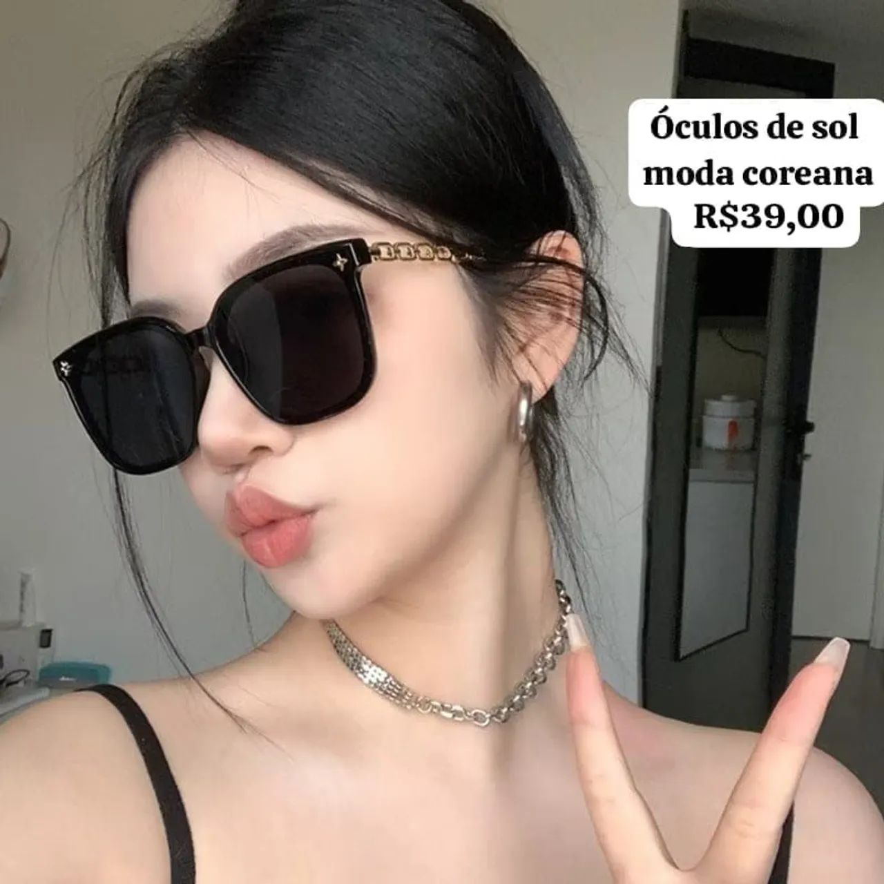  Óculos feminino Moda coreana  - Foto 2
