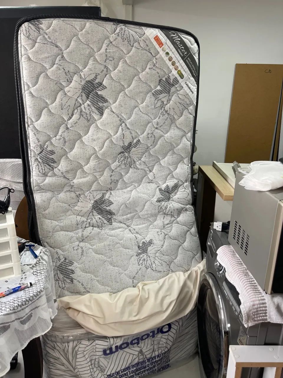 Cama solteiro baú Ortobom com colchão Ortobom  - Foto 3