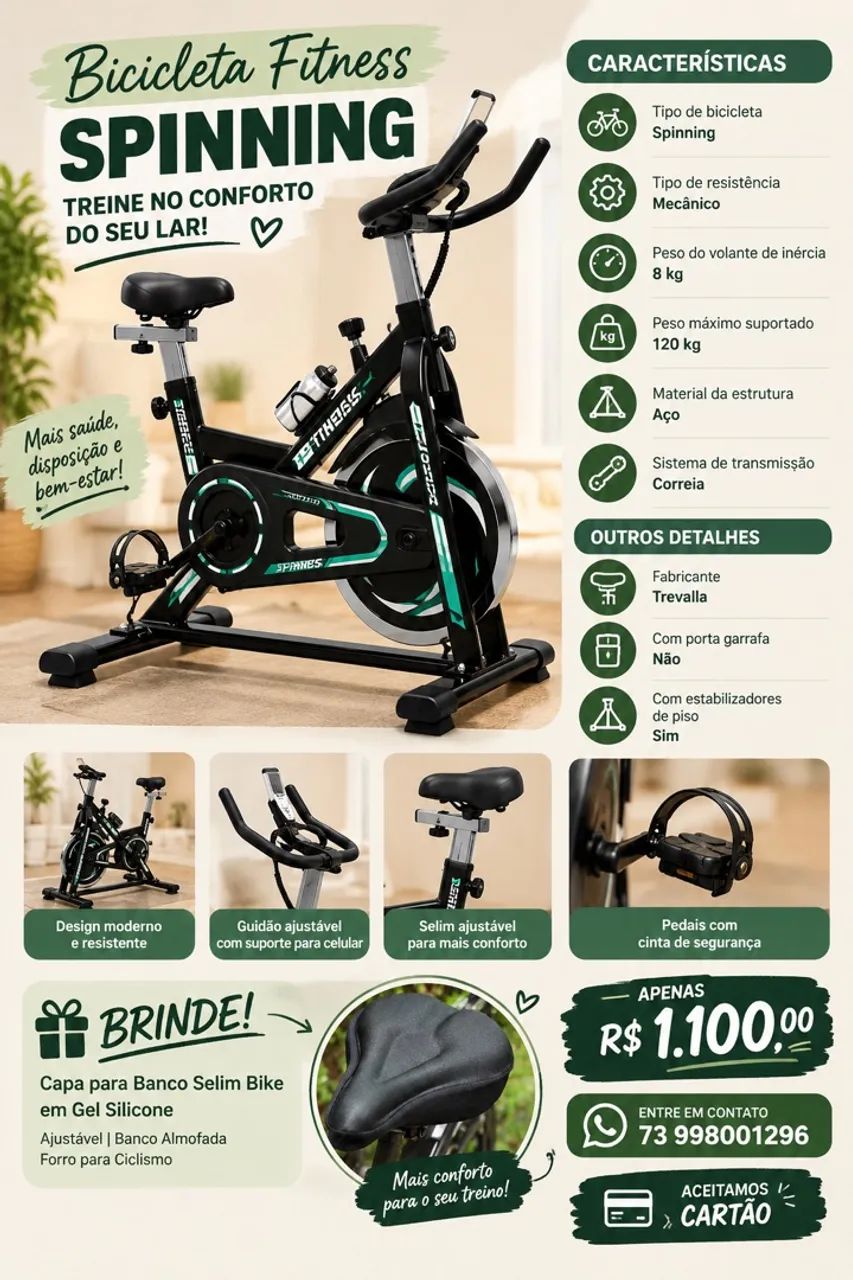 Bicicleta ergométrica - Foto 3