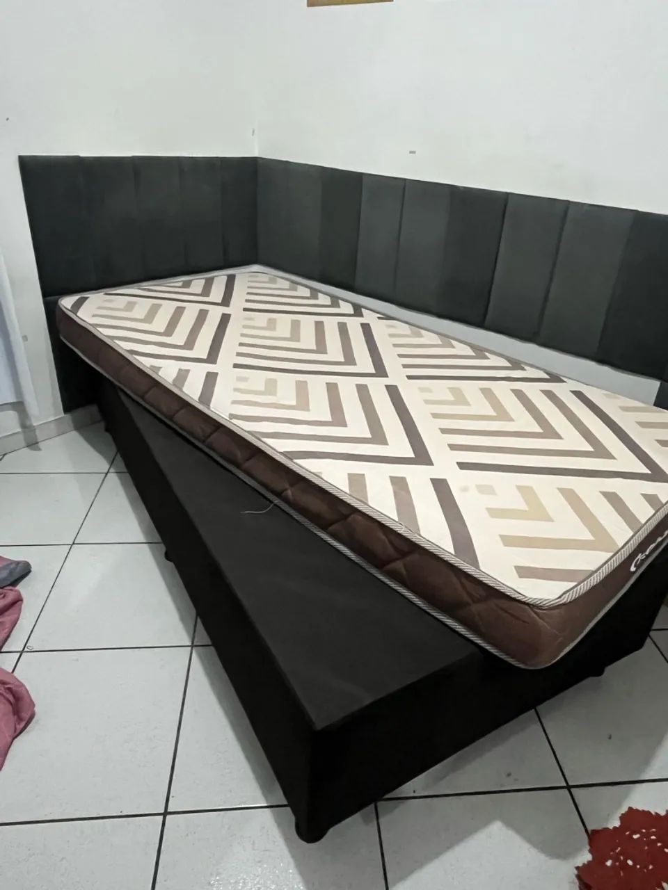 cama de solteiro box + colchão ortobom - Foto 2