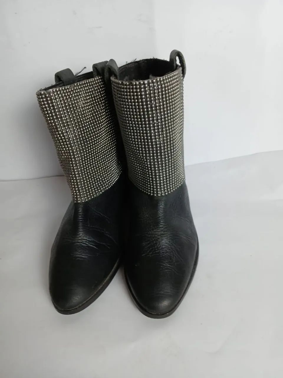 Bota coturno schutz cano curto 