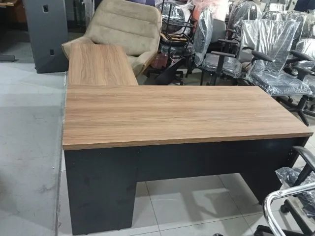 Mesa Em L Para Escritório Modelo Diretor - Foto 4