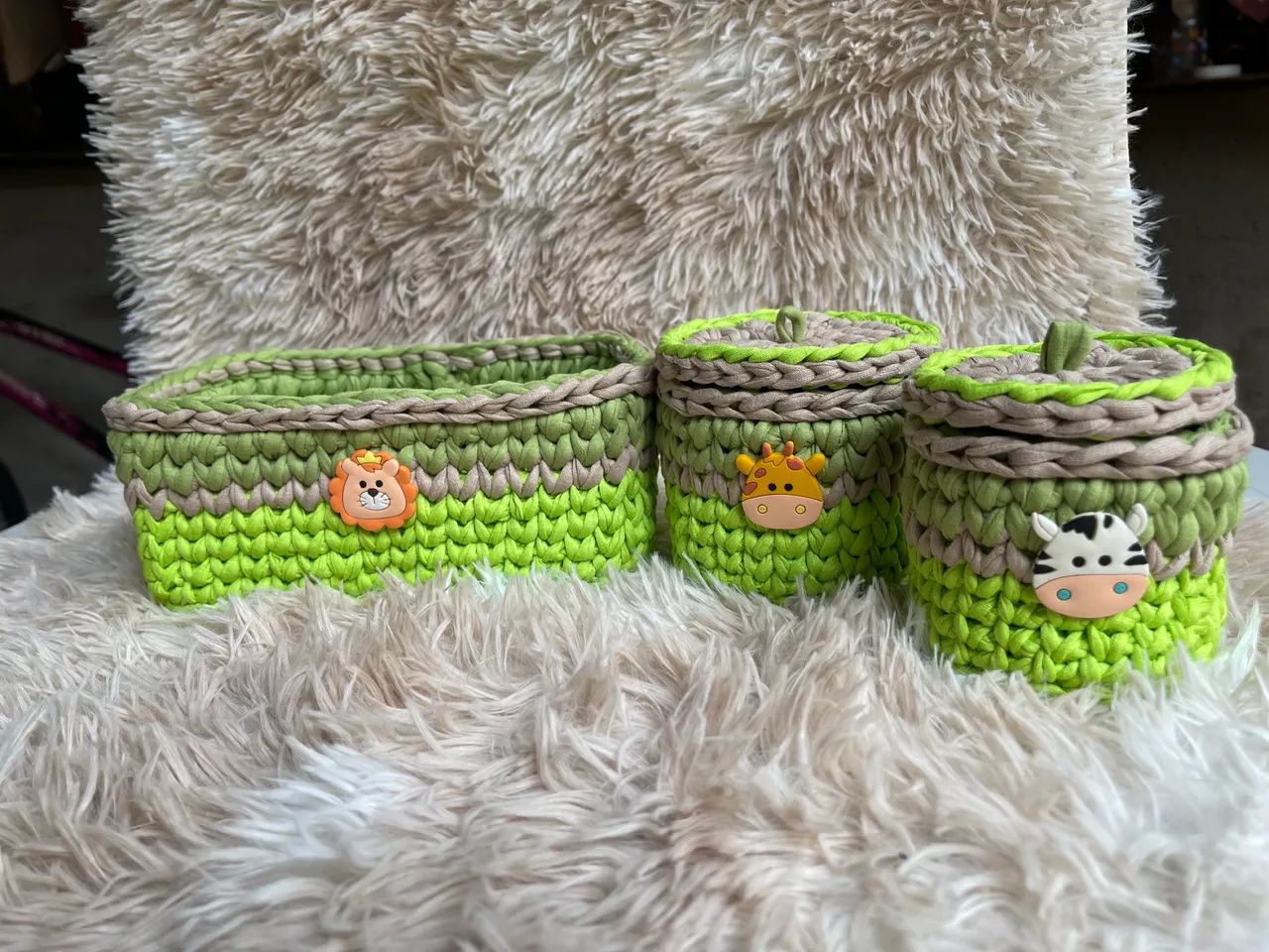 Kit safari organizador de croche - Foto 4