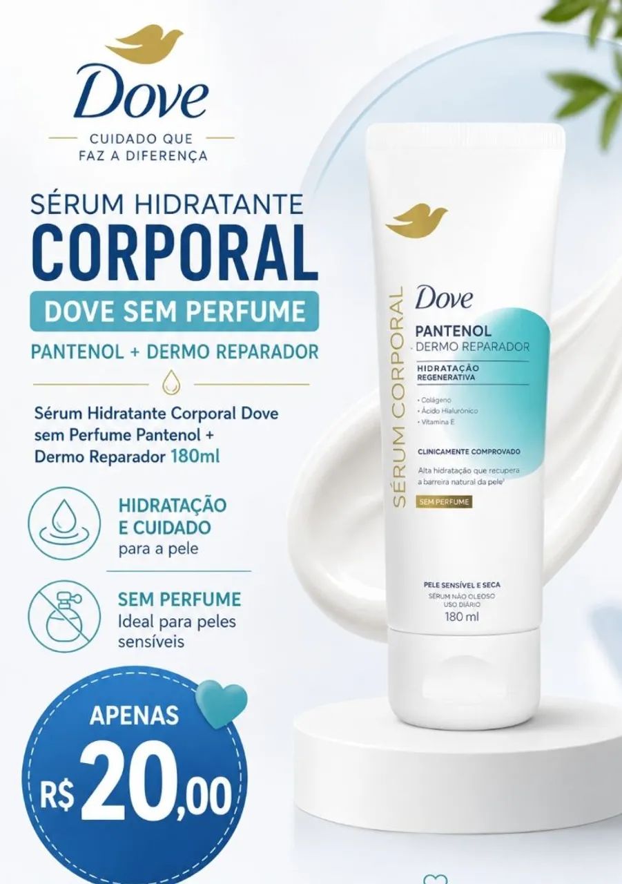 Creme corporal Dove