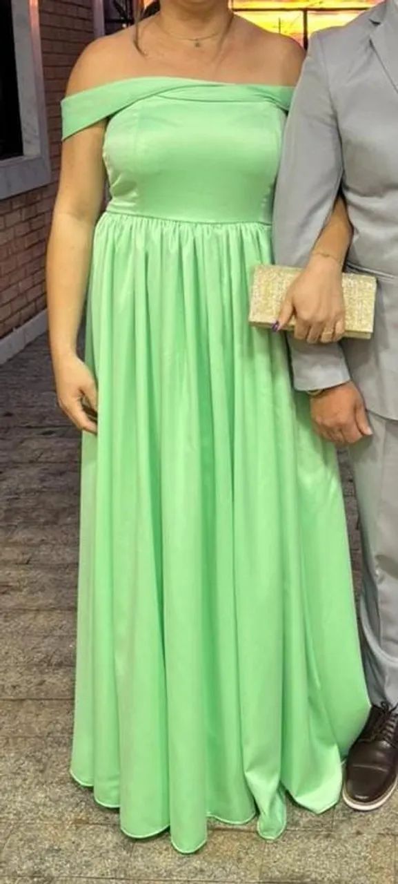 Vestido Madrinha Casamento Verde Menta