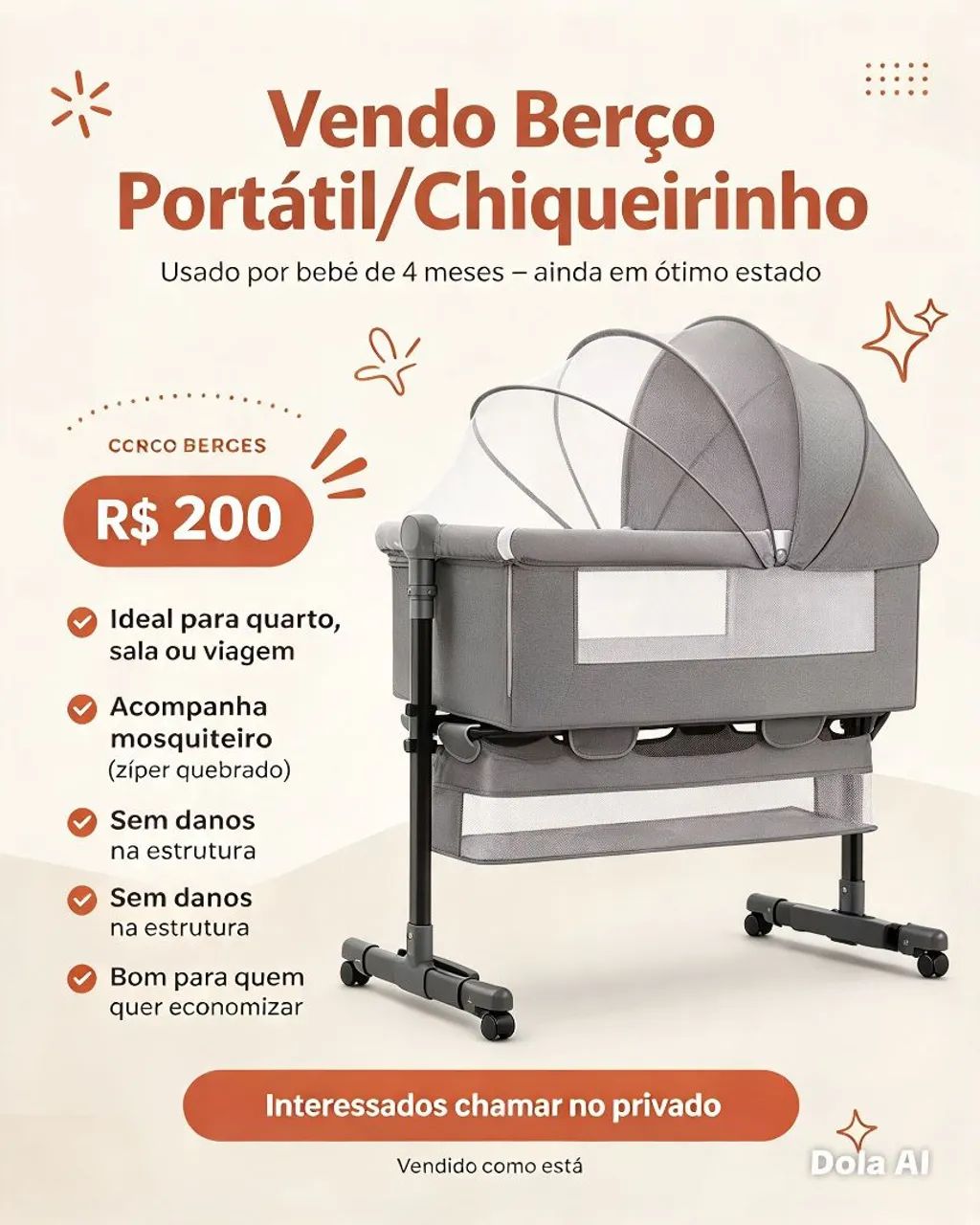 MINI BERÇO CO-BED