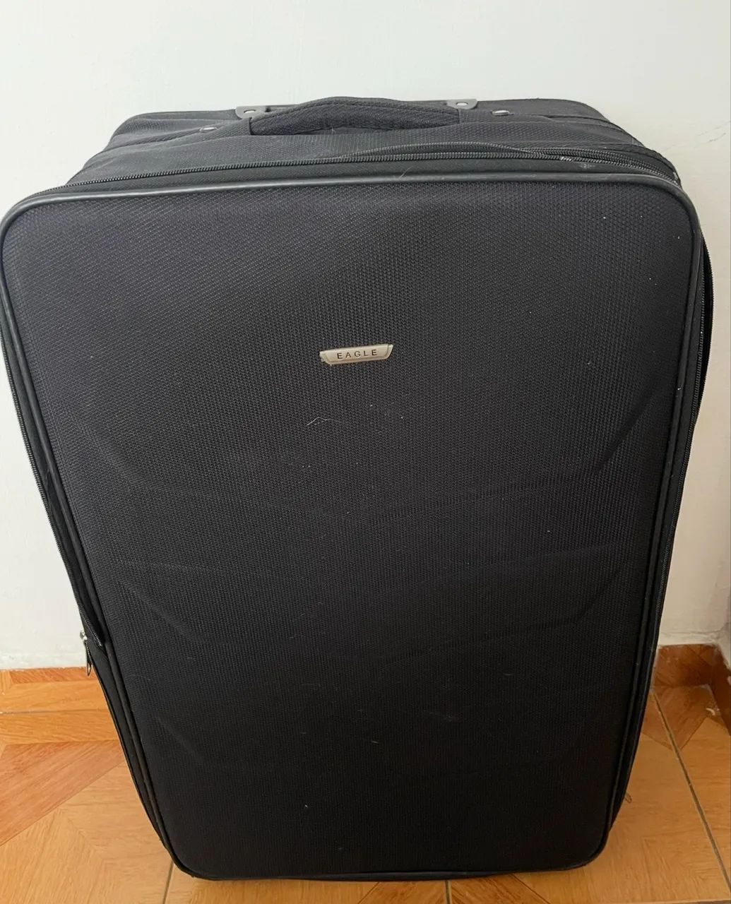 Mala 23kg preta tecido 