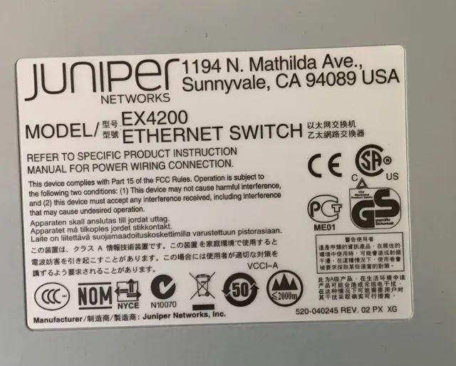 Switch Juniper EX4200-24PX - Foto 2