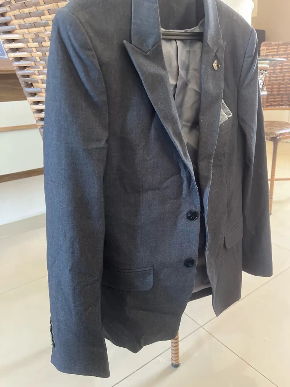 BLAZER RIVIERA CINZA CHUMBO NUNCA USADO - Foto 4