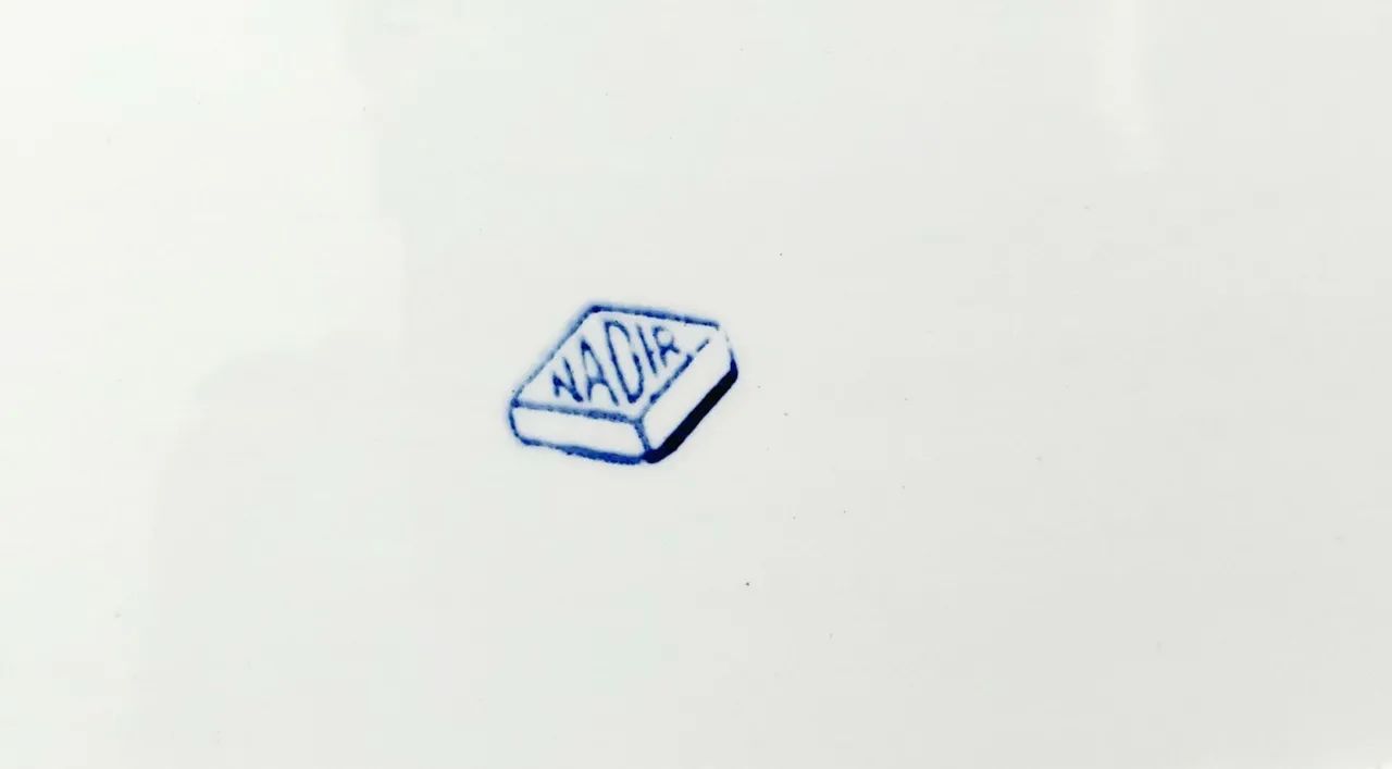Travessa Oval e Pratos Vintage  Cerâmica Nadir  Servir Peixe  - Foto 2