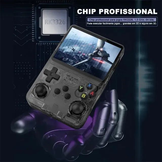 Console Portátil R36S + de 15.000 Jogos Vídeo Game 64g Linux Tela IPS 3.5 Polegadas - Foto 5