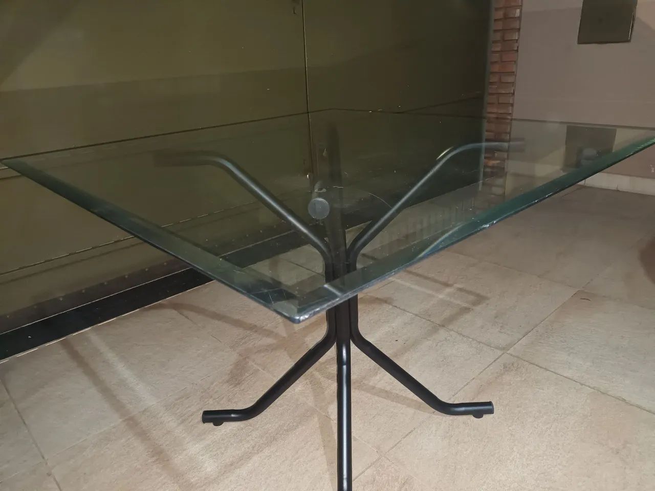 Mesa tampo de Vidro 
