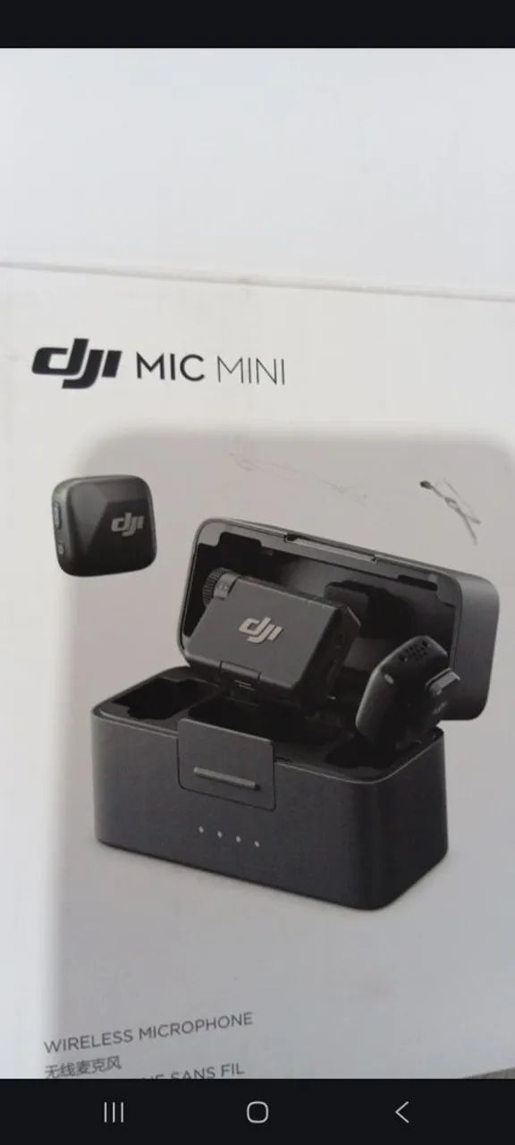 Microfone Sem Fio DJI Mic Mini (2 TX Microfone + 1 RX Receptor com Case de Carregamento) - Foto 2