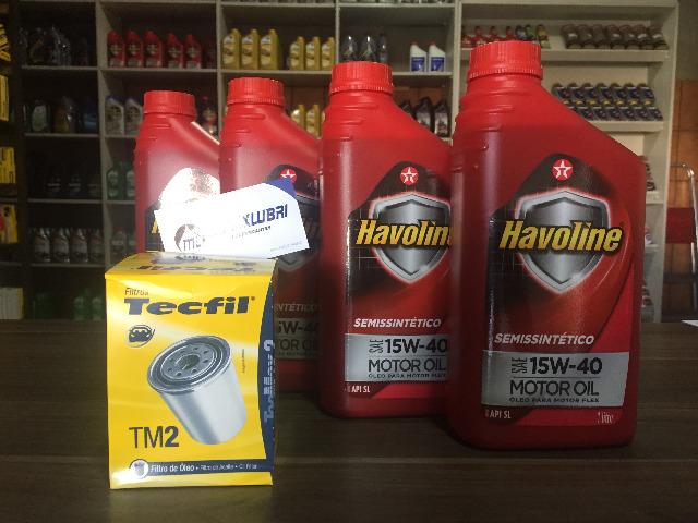 Kit Lubrificante Havoline 15w40 + Filtro Óleo