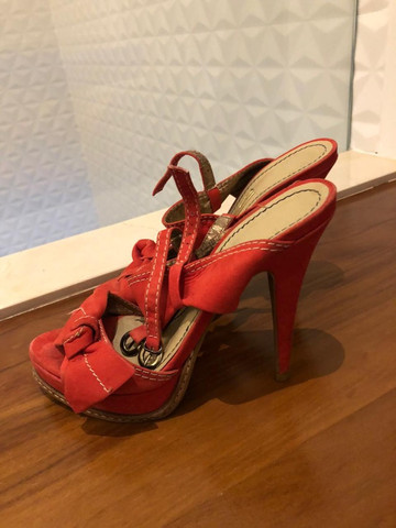 sandália santa lolla vermelha