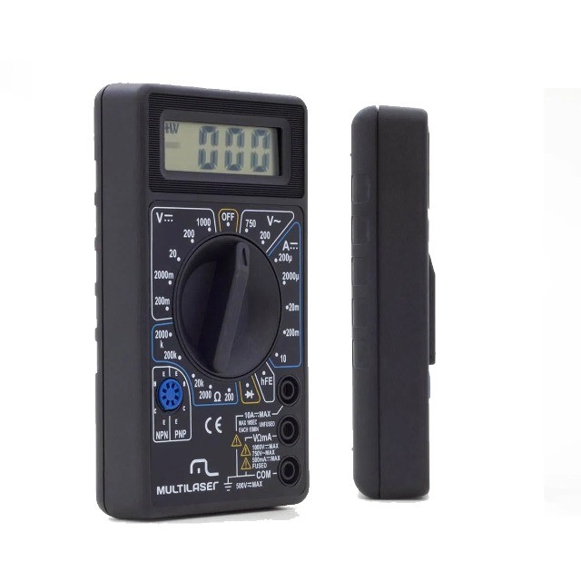 Multimetro Digital Corrente Ac + Dc Tensão 200m - 1000v Bateria 9v  - Foto 3