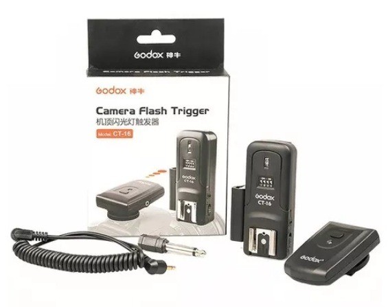 Rádio Flash Godox Universal com 16 Canais Para Canon, Nikon e Outras Marcas