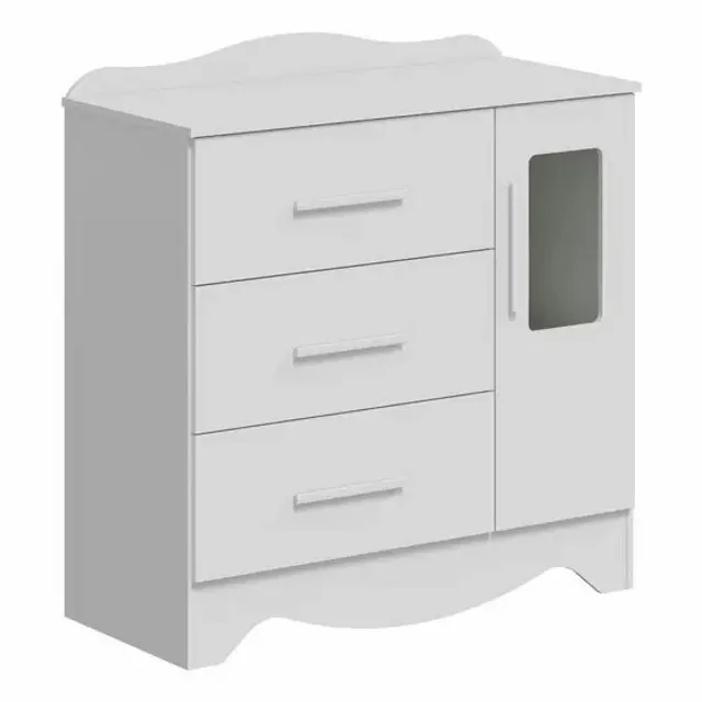 Comoda Infantil Clara 100% MDF - Peroba