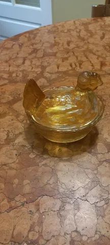 galinhas de vidro antigas mantegueiras - Foto 4