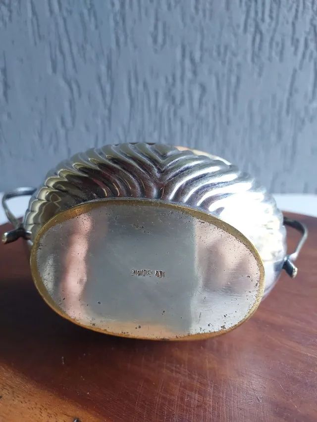 Antigo delicado potiche açucareiro prata Sheffield  - Foto 4