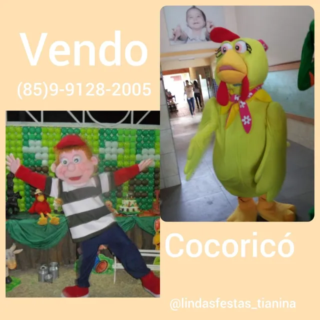 Adulto fantasia de mascote divertido traje galo colorido em