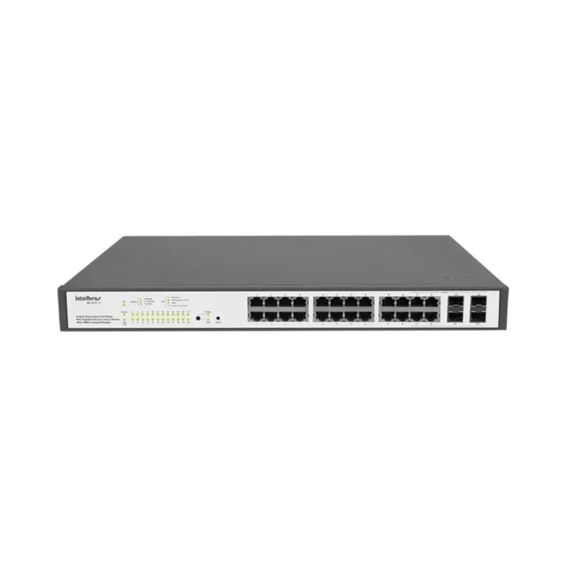 Switch Gerenciavel Poe 24p Giga  Intelbras Sg 2404 Poe  - Foto 3