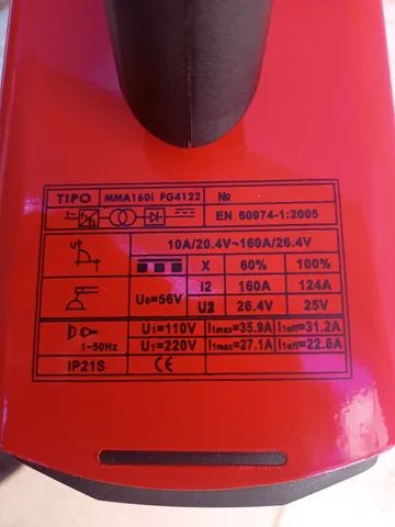 Máquina de solda (bivolt) 160 amperes - Foto 2