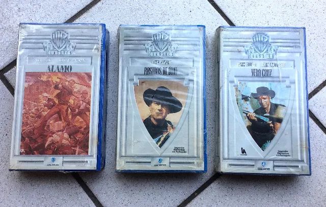 3 Filmes Western Vhs - Alamo , Rastros De Odio, Vera Cruz