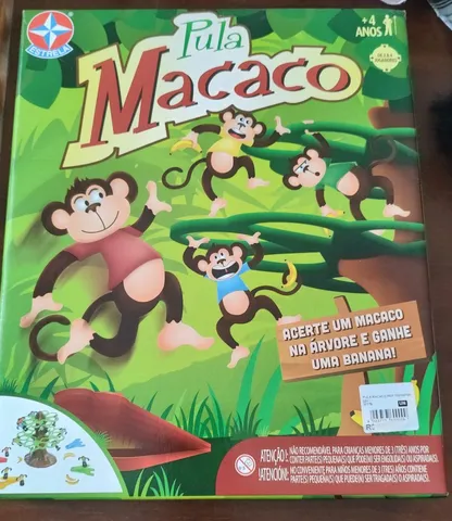 Brinquedo Antigo Jogo Pula Macaco Da Estrela Completo