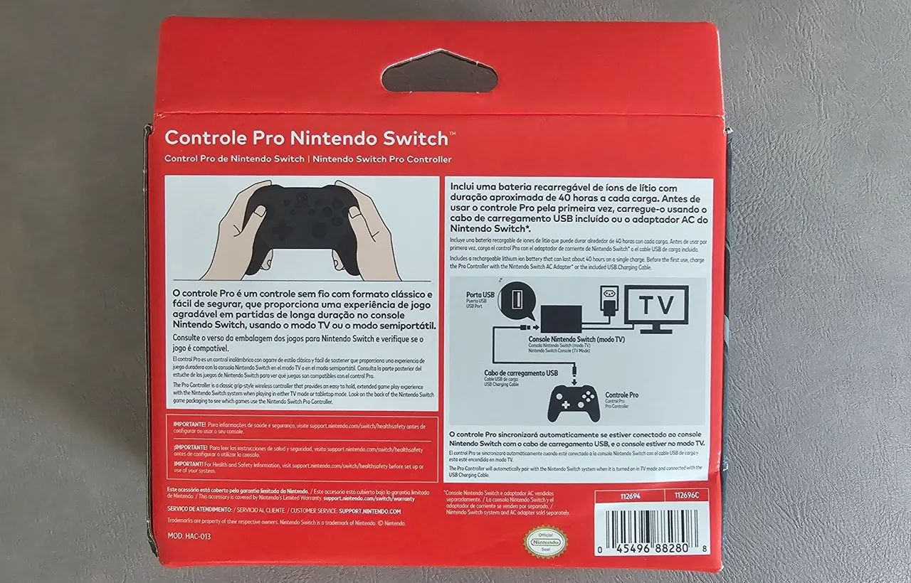 Controle Nintendo Switch Pro  - Foto 2