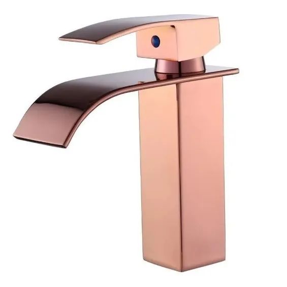 PRONTA ENTREGA | Torneira Monocomando Banheiro Metal Cascata Rose Gold - Foto 2