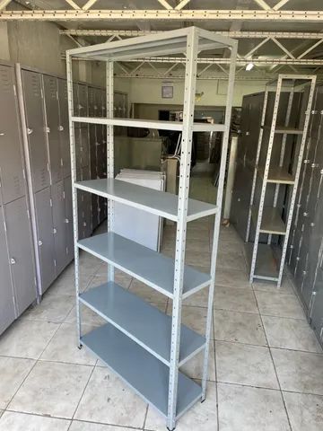 Estante de aço 30x92x200Com Coluna De2 Mentro De Altura