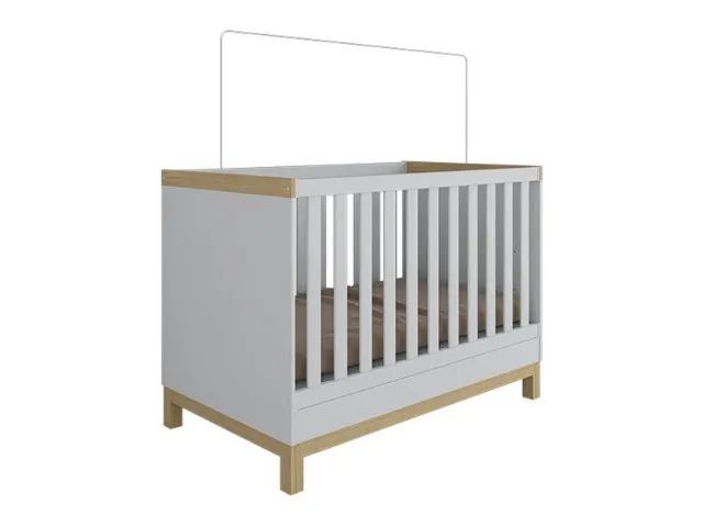 Berço Padrão Americano em MDF com Transformação em Minicama e Varal para Mosquiteiro - Foto 2