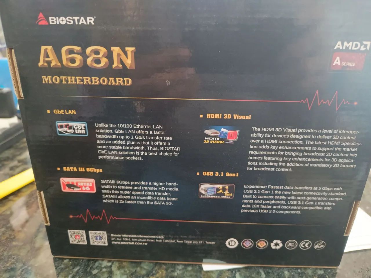 Placa Mãe Biostar A68N - Foto 3