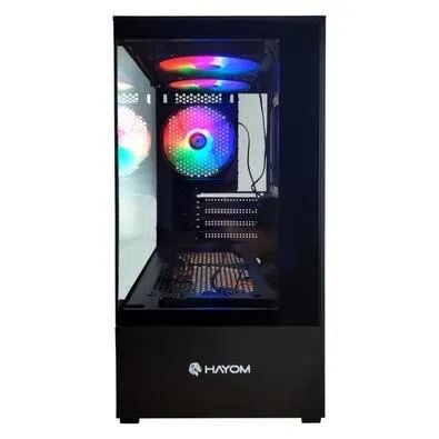 Gabinete Gamer Hayom GB1794 *3 Fans Rgb Controlável* - ATX, Micro-ATX e Mini-ITX - WZetta - Foto 2
