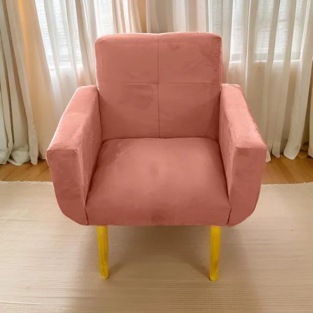 Poltrona Quadrada - Na compra de duas, ganhe um puff tripé!! - Foto 3